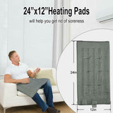 Electric Heating Pad For Shoulder Neck Back Spine Legs Feet Pain Moist Thermal